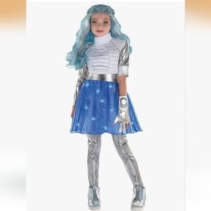 Kids Silver and Blue Space Costume